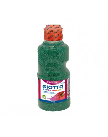 GIOTTO BOTE TEMPERA 250ML PURPURINA GLITTER VERDE - F531205