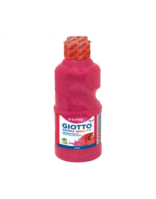 GIOTTO BOTE TEMPERA 250ML PURPURINA GLITTER MAGENTA - F531203