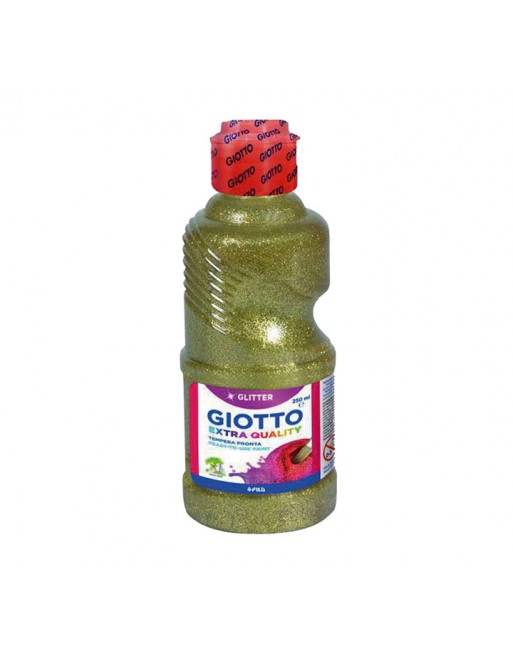 GIOTTO BOTE TEMPERA 250ML PURPURINA GLITTER OR - F531201