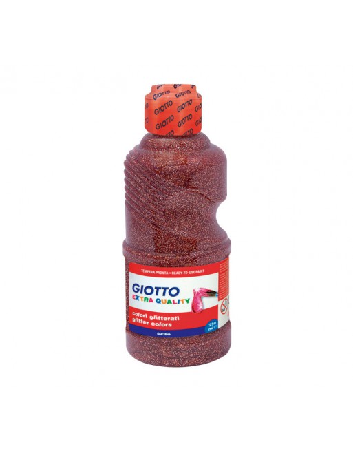 GIOTTO BOTE TEMPERA 250ML PURPURINA GLITTER BRONCE - F531207