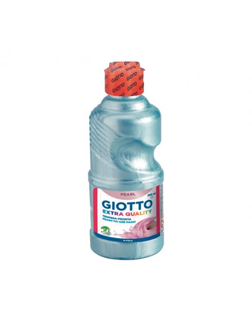 GIOTTO BOTE TEMPERA 250ML CYAN NACARADO - F531304