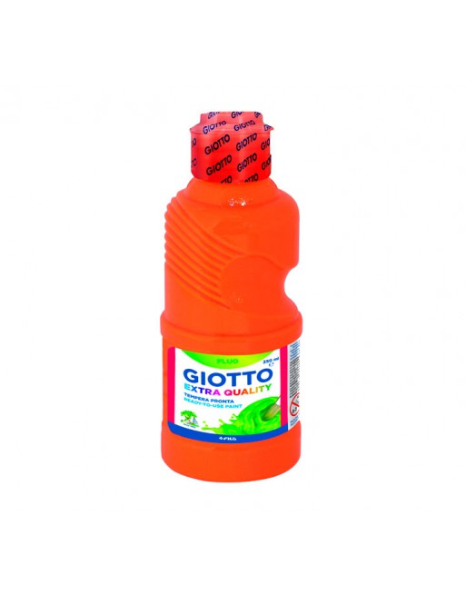 GIOTTO BOTE TEMPERA FLUORESCENTE NARANJA 250ML - F531103