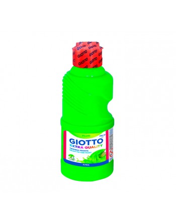 GIOTTO BOTE TEMPERA FLUORESCENTE VERDE 250ML - F531102