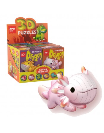 APLI PUZZLE 3D DRAGONES SUPERPOSICION DE PIEZAS HASTA FORMAR LA FIGURA - 19942