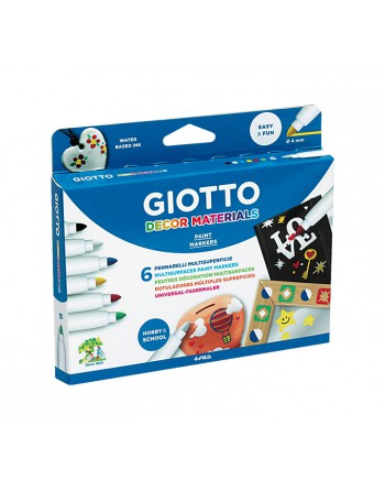 GIOTTO 6 ROTULADORES DECOR MATERIALS - F453300