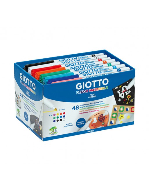 GIOTTO BOTE 48 UN. ROTULADORES DECOR SCHOOLPACK SURTIDO - F524600