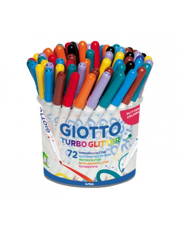 GIOTTO BOTE 72 ROTULADORES TURBO GLITTER - F516800
