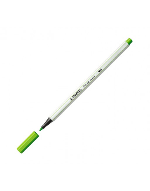 STABILO ROTULADOR PEN 68 BRUSH 43 VERDE HOJA 568/43