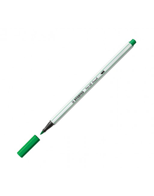 STABILO ROTULADOR PEN 68 BRUSH 36 VERDE ESMERALDA 568/36