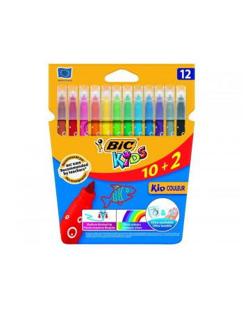 BIC ESTUCHE 10+2 ROTULADORES COULEUR KID SURTIDO - 9246623
