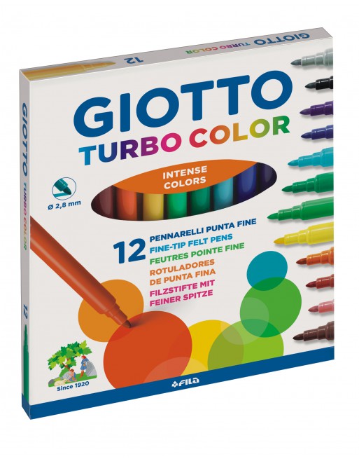GIOTTO ESTUCHE 12 ROTULADORES TURBO COLOR - F416000