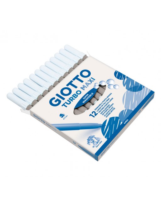 GIOTTO 12 ROTULADOR TURBO MAXI GRIS - F456025