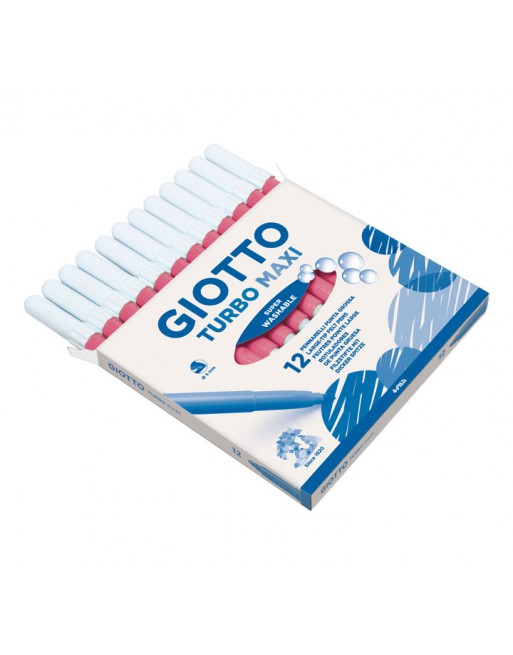 GIOTTO 12 ROTULADOR TURBO MAXI ROSA CLARO - F456008