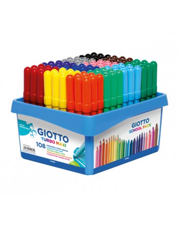 GIOTTO BOTE 108 ROTULADORES TURBOMAXI SCHOOL PACK - 524000