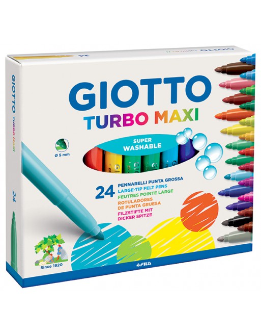 GIOTTO ESTUCHE 24 ROTULADORES TURBO MAXI - F455000