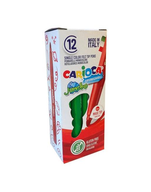 CARIOCA ROTULADOR JUMBO PUNTA MAXI VERDE CAJA 12 UD 4013004