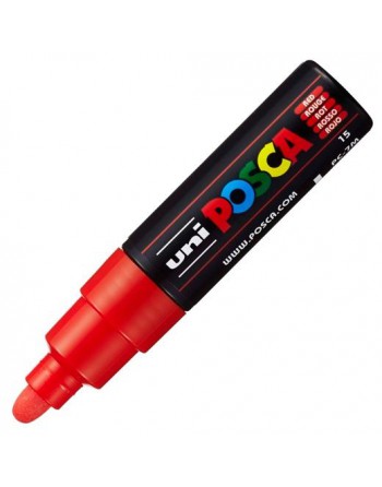 UNI-BALL POSCA MARCADOR  PC-7M NO PERMANENTE PUNTA FORMA DE BALA  4,5-5,5MM ROJO 300178000