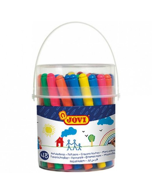 JOVI ROTULADORES MAXI COLORES SURTIDOS BOTE 48 UD 1748