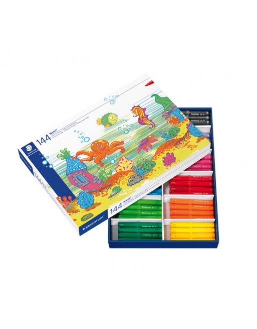 STAEDTLER SCHOOLPACK 144 ROTULADORES NORIS JUMBO - 340 C144