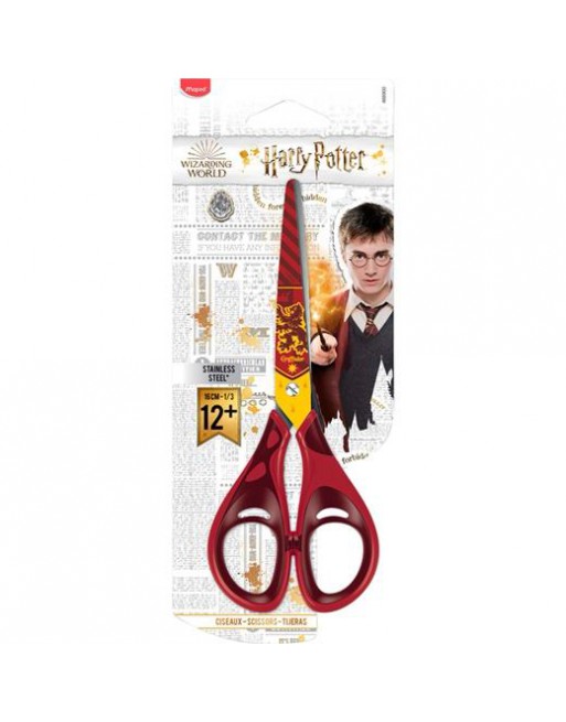 MAPED TIJERAS HARRY POTTER 16CM SIMÉTRICAS ROJO/GRANATE BLISTER 466900