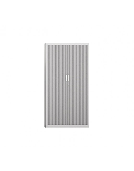 GAPSA ARMARIO METALICO PUERTA PERSIANA CORREDERA 4 ESTANTERIA 196X80X45CM PLATA - AP010.P01.Z02