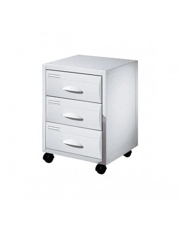 PAP BUCK DE 3 CAJONES CON RUEDAS GRIS 58.7 X 43.7 X 43.5 cm 910.02