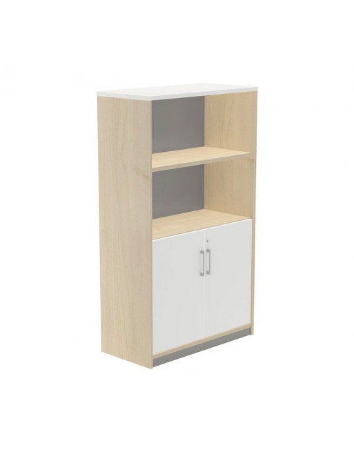 ROCADA ARMARIO PUERTA INFERIOR + LIBRERÍA STORE HAYA-BLANCO 156x90 - 1057AA04