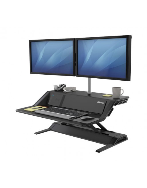 FELLOWES ESTACION TRABAJO SIT-STAND LOTUS DX NEGRO AJUSTABLE  EN ALTURA - 8081001 NEGRO
