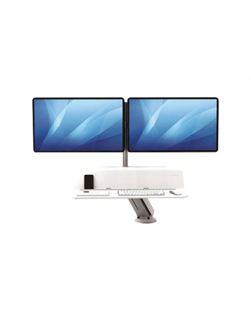 FELLOWES ESTACION DE TRABAJO SIT-STAND LOTUS RT DOBLE BLANCO AJUSTABLE  EN ALTURA - 8081801