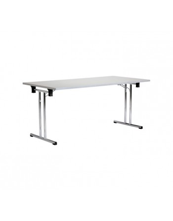 ROCADA MESA PLEGABLE 160X70CM MELAM+ACERO GRIS - RD-7503N