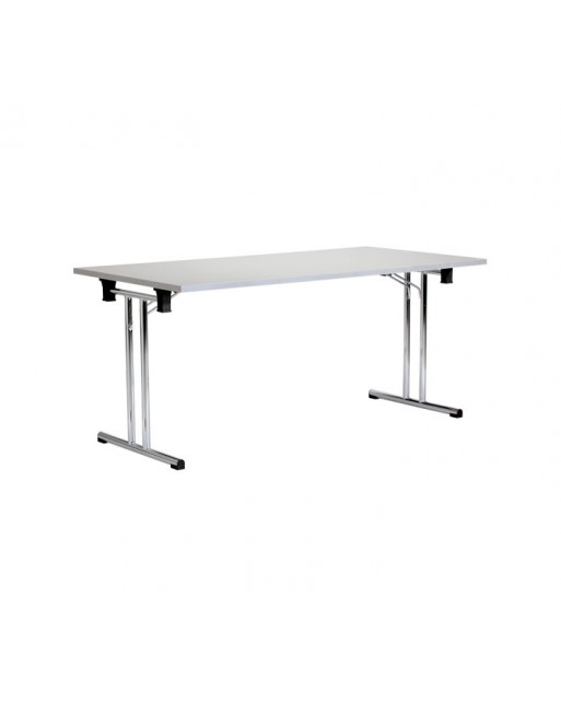 ROCADA MESA PLEGABLE 160X70CM MELAM+ACERO GRIS - RD-7503N