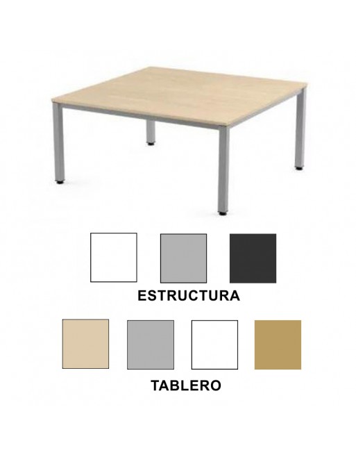 ROCADA MESA EXECUTIVE 120X120 ESTRUCTURA GRIS/SOBRE HAYA 2007AD01