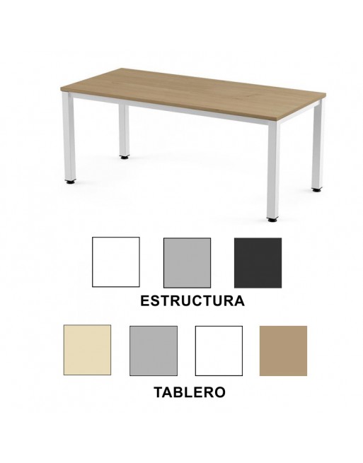 ROCADA MESA EXECUTIVE 180X80 ESTRUCTURA BLANCO/SOBRE ROBLE 2003AM08