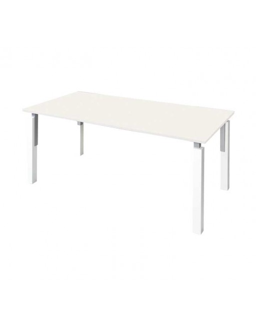 JGORBE MESA OPERATIVA NEKO ESTRUCTURA ALUMINIO 140X80CM SOBRE BLANCO NEK503-BL