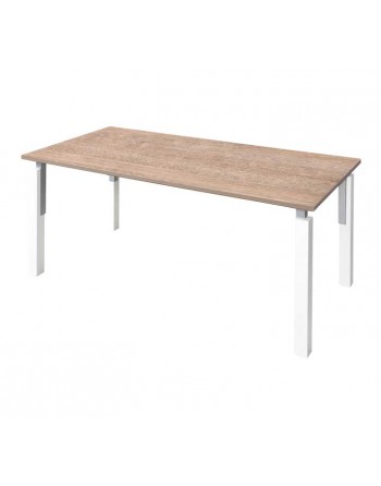 JGORBE MESA OPERATIVA NEKO ESTRUCTURA BLANCA 200X80CM SOBRE OLMO NEK500-OM