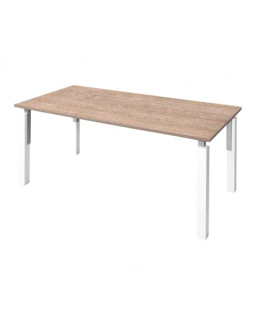 JGORBE MESA OPERATIVA NEKO ESTRUCTURA BLANCA 200X80CM SOBRE OLMO NEK500-OM