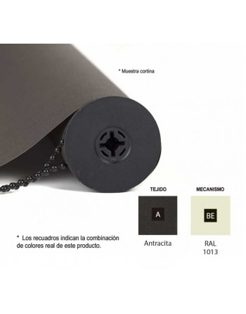 ROCADA CORTINA ENROLLABLE 100X180CM BEIGE+ANTRA - CO1018BEA