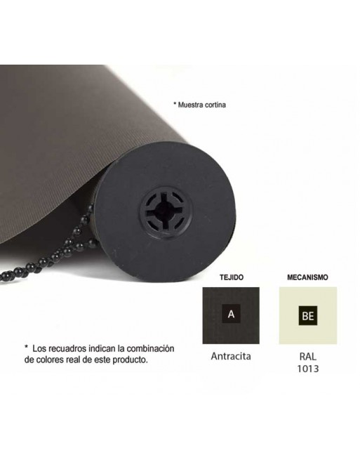 ROCADA CORTINA ENROLLABLE 100X180CM BEIGE+ANTRA - CO1018BEA