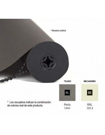 ROCADA CORTINA ENROLLABLE 120X180CM BEIGE+PERLA LINO - CO1218BEPL