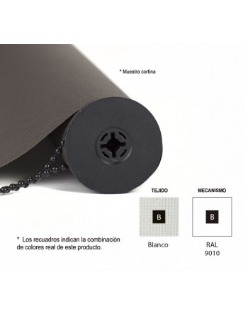 ROCADA CORTINA ENROLLABLE 140X220CM BLANCO+BLANCO - CO1422BB