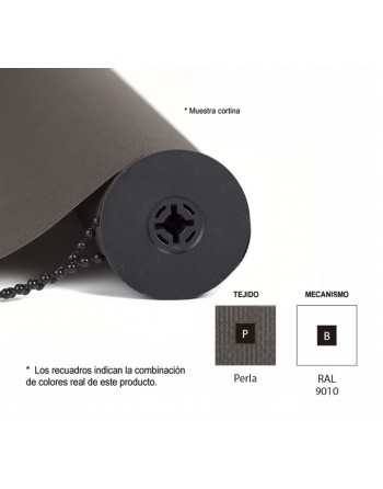 ROCADA CORTINA ENROLLABLE 160X140CM BLANCO+PERLA - CO1614BP