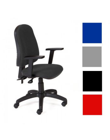 ROCADA SILLA OPERATIVA 911 CON BRAZOS REGULABLES TAPIZADO GRIS GRIS 911/1+958