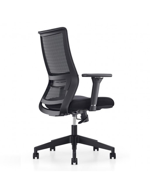 A - SERIES SILLA OPERATIVA SINCRO CON BRAZOS REGULABLES LUMBAR ERGONOMICO NEGRO AS1713