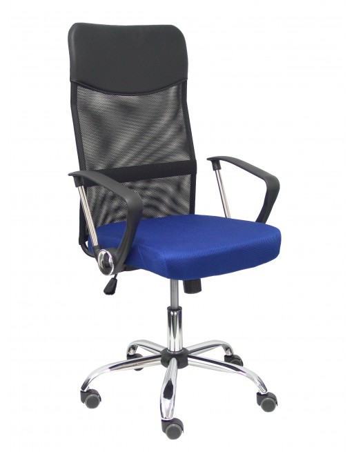 PIQUERAS Y CRESPO SILLA OPERATIVA GONTAR BASCULANTE RESPALDO MALLA CON BRAZOS AZUL 31BM8403D229CRRP
