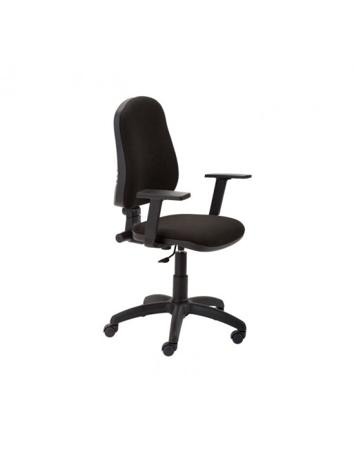 ROCADA SILLA RD-911-4 CON BRAZO TAPIZADO NEGRO - RD-911-4+958