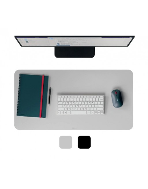 LEITZ ALFOMBRILLA ESCRITORIO GRANDE XL DE CUERO 70X36 GRIS CLARO - 53850085