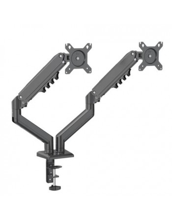 NILOX SOPORTE DE MESA GIRATORIO E INCLINABLE 2 BRAZOS ARTICULADO HASTA 32  NEGRO NXDMA02B