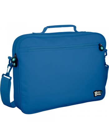 GRAFOPLÁS BANDOLERA BITS AND BOBS PORTA PC 38X28X6CM CREMALLERA TIRA AJUSTABLE Y ASA AZUL - 37545530