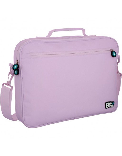 GRAFOPLÁS BANDOLERA BITS AND BOBS PORTA PC 38X28X6CM CREMALLERA TIRA AJUSTABLE Y ASA LAVANDA - 37545564
