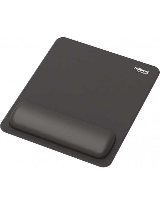 FELLOWES ALFOMBRILLA REPOSAMUÑECAS BREYTA ANTIBACTERIANO 24X20X1.75 CM NEGRO 100142555